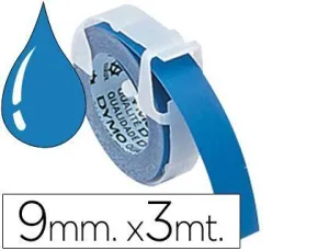 CINTA DYMO 3D 9 MM X 3 MT AZUL TRADICIONAL. CS02108