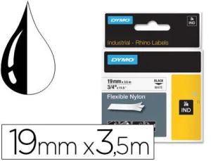 PAPER MATE CINTA DYMO RHINO 19MMX3,5M NYLON BLAN 18489 MAK249974