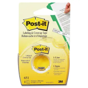 3M MMM CINTA POST-IT OCULTAR/ETIQUETAR 18X8 652-H MAK068962