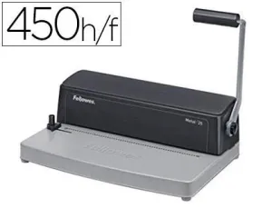 FELLOWES METAL 25 ENCUADERNADORA MANUAL A4 DE ESPIRAL METALICO - PERFORA HASTA 10 HOJAS - ENCUADERNA HASTA 450 HOJAS