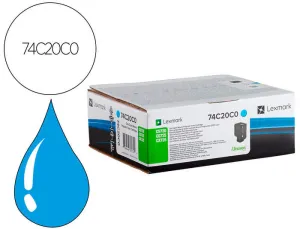 LEXMARK CS720/CS725/CX725 CYAN CARTUCHO DE TONER ORIGINAL - 74C20C0