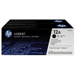 HP Q2612A NEGRO PACK DE 2 CARTUCHOS DE TONER ORIGINALES - 12A