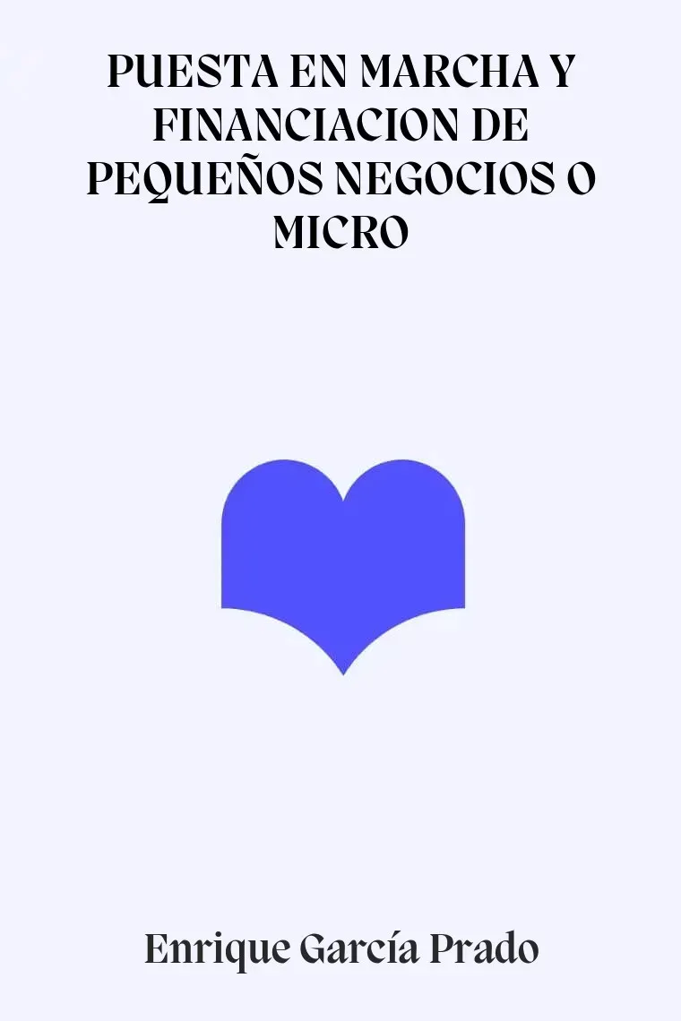 PUESTA EN MARCHA Y FINANCIACION DE PEQUEÑOS NEGOCIOS O MICRO