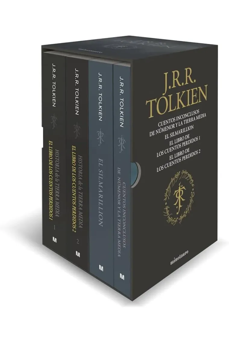 Estuche Tolkien 2 (Silmarillion, Cuentos Inconclusos, Hª Tierra Media 1 y 2)