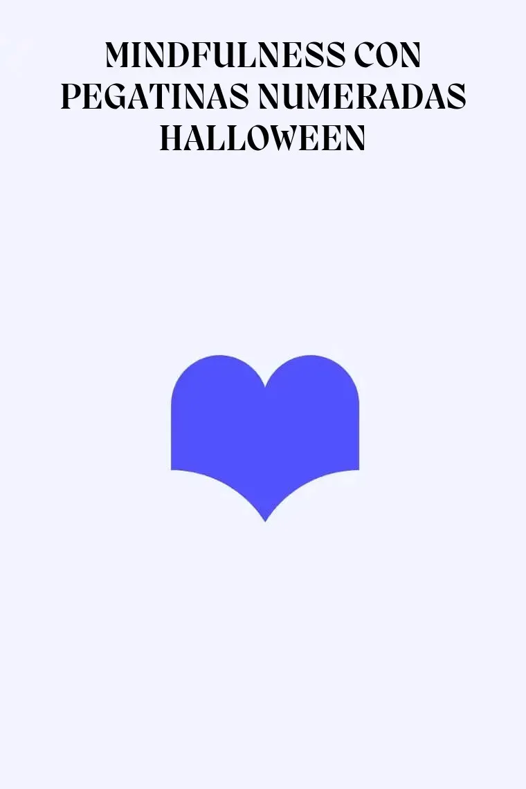 MINDFULNESS CON PEGATINAS NUMERADAS HALLOWEEN