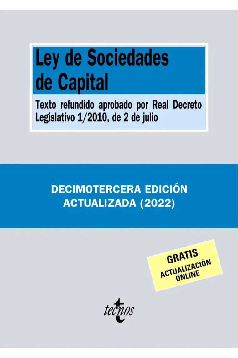 LEY DE SOCIEDADES DE CAPITAL