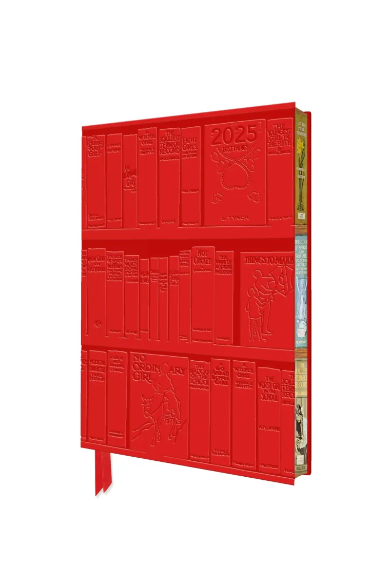 Bodleian Libraries: Bookshelves 2025 Artisan Art Vegan Leather Diary Planner - Page to View with Notes (Inglés)