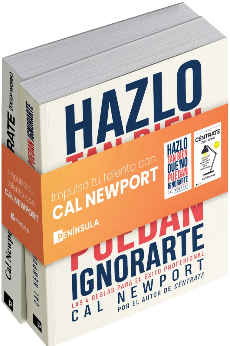 Estuche Cal Newport (Céntrate + Hazlo tan bien que no puedan ignorarte)