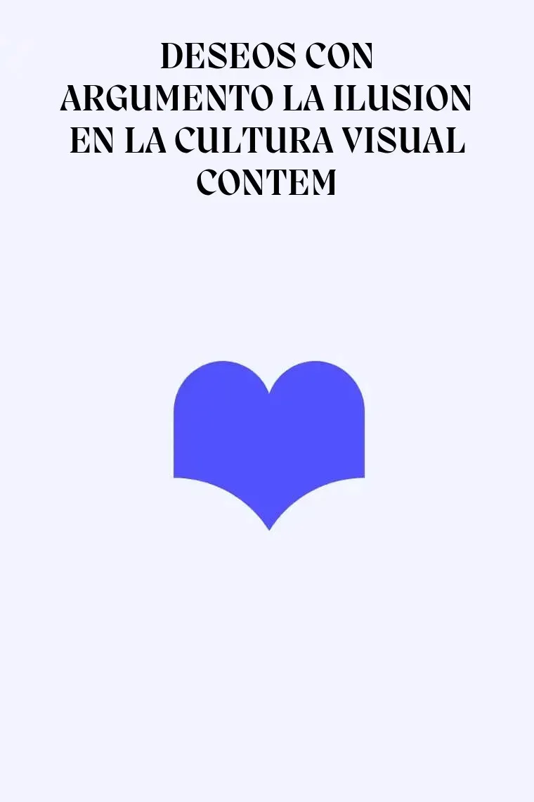 DESEOS CON ARGUMENTO LA ILUSION EN LA CULTURA VISUAL CONTEM
