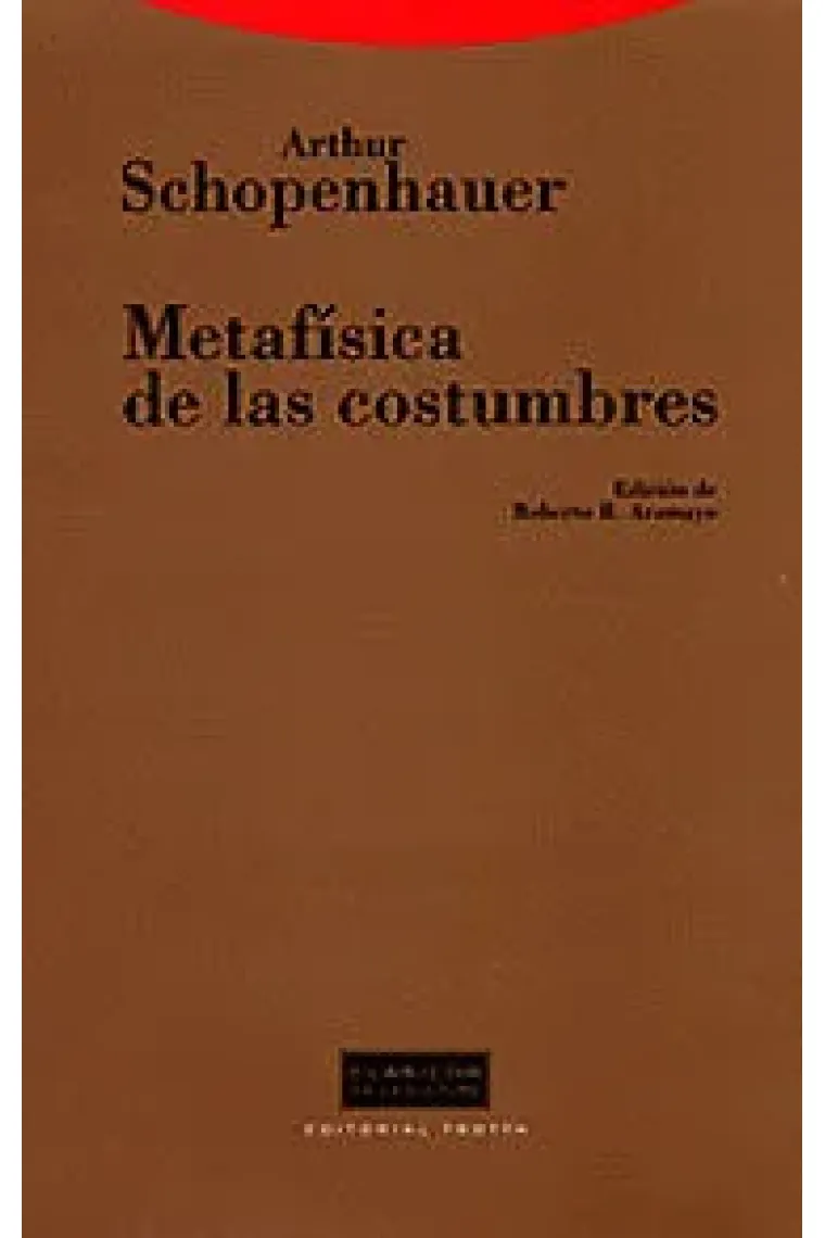 Metafísica de las costumbres