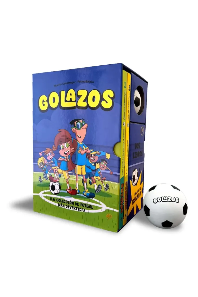 ESTUCHE GOLAZOS; 2 LIBROS Y PELOTA
