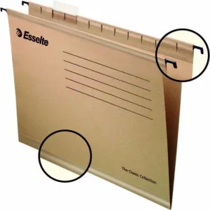 ESSELTE CARPETA COLGANTE ESSELTE Fº KRAFT/50U 93291 MAK181118