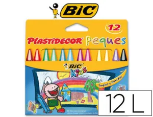 BIC CERAS PLASTIDECOR PEQUES 12COLORES 875774 MAK630176