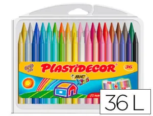 BIC CERAS PLASTIDECOR 36COLORES 882337 MAK649759