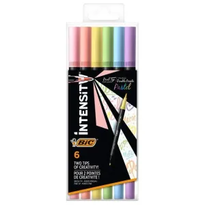 ROTULADOR BIC INTENSITY PASTEL6 COL.