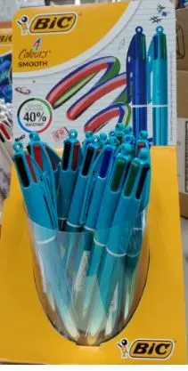 BIC CUATRO COLORES SMOOTH GRADIENTE VERDE