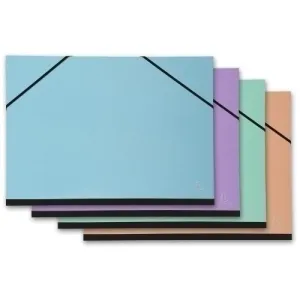 CARPETA DIBUJO EXACOMPTA AQUAREL 320X450 MM CON GOMAS COLORES PASTEL SURTIDOS