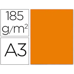 FILA CARTULINA GUARRO A3 185G NARANJA 200040188 MAK649495