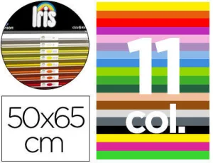 FILA CARTULINA 50X65 CAJA C 25HOJX11COLORS 0040832/40832 MAK295008