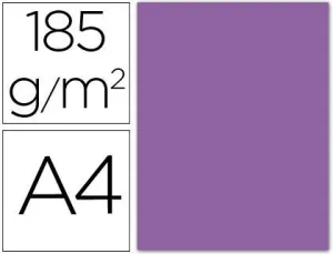 FILA CARTULINA GUARRO A4 185G VIOLETA