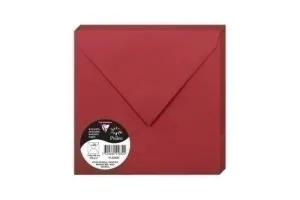CLAIREFONTAINE POLLEN 20 SOBRES CUADRADO 165X165MM 120GR ROJO GROSELLA 5583C