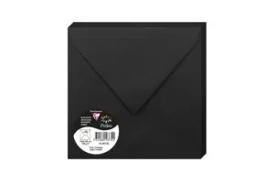 CLAIREFONTAINE POLLEN 20 SOBRES CUADRADO 165X165MM 120GR NEGRO 5873C