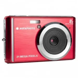 AGFAPHOTO DC5200 CAMARA DIGITAL -  SENSOR CMOS - ZOOM OPTICO 8X - COLOR ROJO
