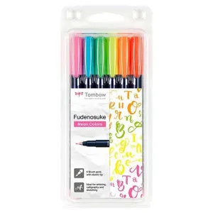 ESTUCHE 6 ROTULADORES NEON FUNEDOSUKE TOMBOW