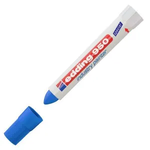 EDDING 950 MARCADOR PERMANENTE PASTA OPACA TRAZO 10 MM. AZUL REF. 950-003
