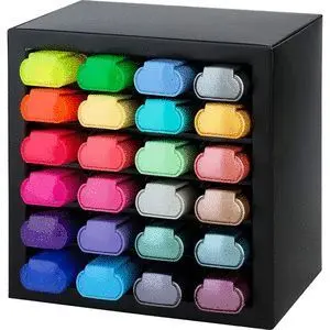 SET ESCRITORIO 24 MARCADORES TEXTLINER 46 CUBO