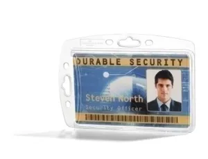 IDENTIFICADOR DURABLE RIGIDO PARA 1 TARJETA DE IDENTIFICACION O PASE DE SEGURIDAD PAQUETE DE 10