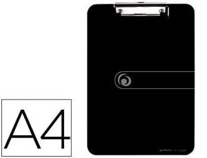 HERLITZ CARPETA SUJETAPAPELES - FORMATO A4 - PINZA METALICA - CAPACIDAD HASTA 80 HOJAS - COLOR NEGRO