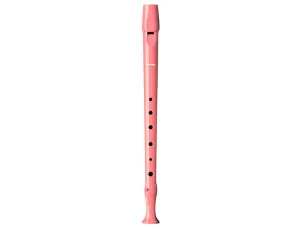 FLAUTA HOHNER 9508 COLOR CORAL FUNDA VERDE Y TRANSPARENTE
