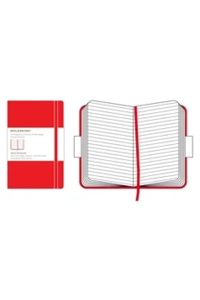 Moleskine* Cuaderno Clásico Rayas (cartoné-rojo)
