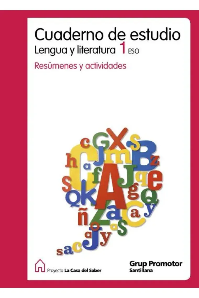 Lengua y literatura, 1 ESO. Cuaderno de estudio. Resúmenes y actividades