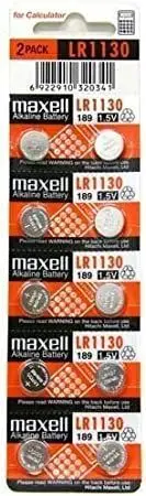 MAXELL PACK DE 10 PILAS ALCALINAS DE BOTON LR1130 1.5V