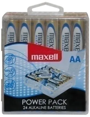 MAXELL PACK DE 24 PILAS ALCALINAS LR06 AA 1.5V