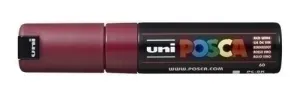POSCA PC-8K ROJO VINO 0,8 MM EXTRA GRUESO PUNTA BISELADA