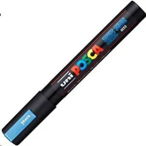POSCA PC-5M AZUL METÁLICO 1.8-2.5 MM GRUESO