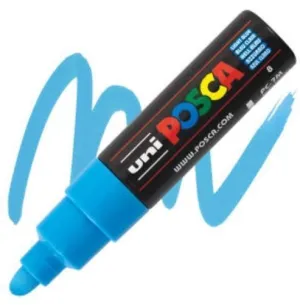 POSCA PC-7M AZUL CLARO 4,5-5,5MM