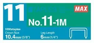 GRAPAS MAX NO. 11 - 1M CAJA 1000 UNIDADES