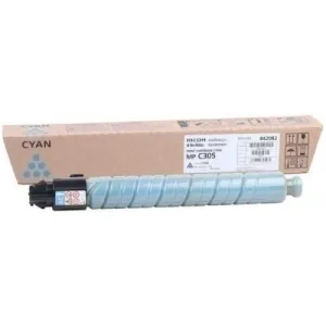 RICOH AFICIO MP-C305/MP-C305SPF CYAN CARTUCHO DE TONER ORIGINAL - 842082/841595/MPC305E