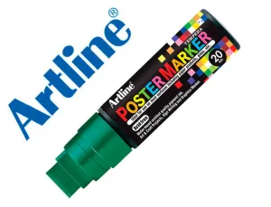 ROTULADOR ARTLINE POSTER MARKER EPP-20 PUNTA RECTANGULAR 20 MM COLOR VERDE