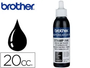 BROTHER BOTE DE TINTA NEGRA PARA MAQUINA DE SELLOS SC2000 20CC