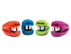 ACCO REXEL MINIGRAPADORA BUDDY COLORES SURTIDOS. GRAPA HASTA 20 HOJAS. PROF. 12 MM. REFERENCIA 2100150