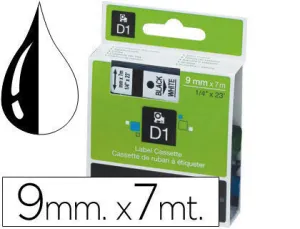 PAPER MATE CINTA DYMO D1 9MMX7M NEGRO/TRANSPAR S0720670 MAK249962