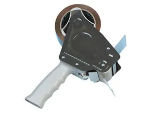 BISMARK T-15 PRECINTADORA PARA ROLLOS DE HASTA 50MM DE ANCHO - CUCHILLA DE ACERO TEMPLADO - EMPUÃ±ADURA ERGONOMICA - COLORES ROJO Y AZUL ALEATORIOS