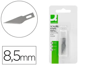 REPUESTO CUTER BISTURI Q-CONNECT KF00289 BLISTER DE 5 UNIDADES
