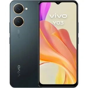 VIVO Y03 SMARTPHONE PANTALLA 6.56 - 4GB - 128GB - CAMARA 13MP - BATERIA 5000MAH - ADMITE CARGA DE 15W - COLOR NEGRO