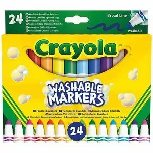 CRAYOLA ROTULADOR  SUPERLAVABLE MAXIPUNTA 24COLORES 58-6570 MAK630746